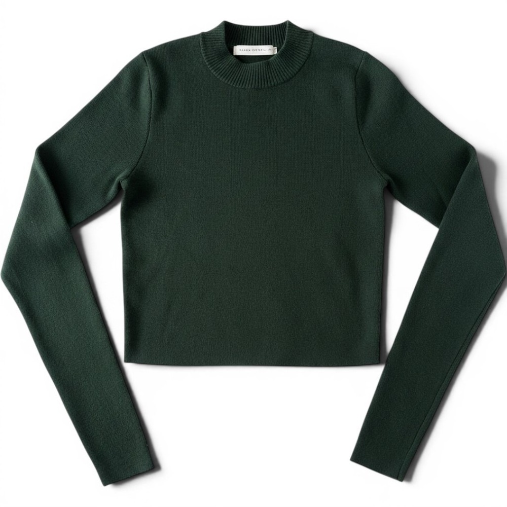 Altar'd‎ State Sweater Womens Medium Hunter Green Crewneck Long Sleeve Knit